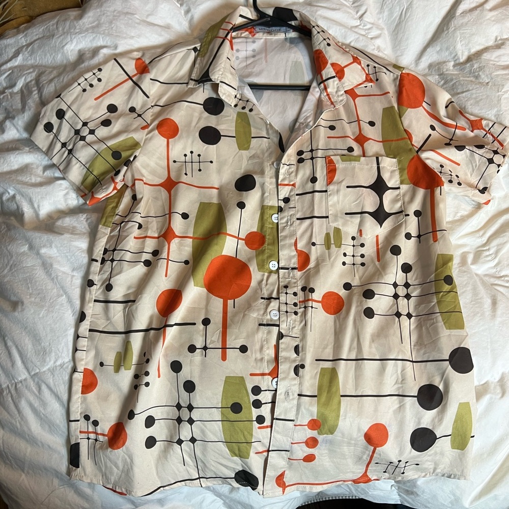 Vintage pattern Button up shirt